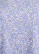 Kort&aelig;rmet bluse med tekstur, Bl&aring;, Packshot image number 2