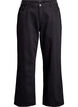 Wide leg jeans med høj talje, Sort, Packshot image number 0