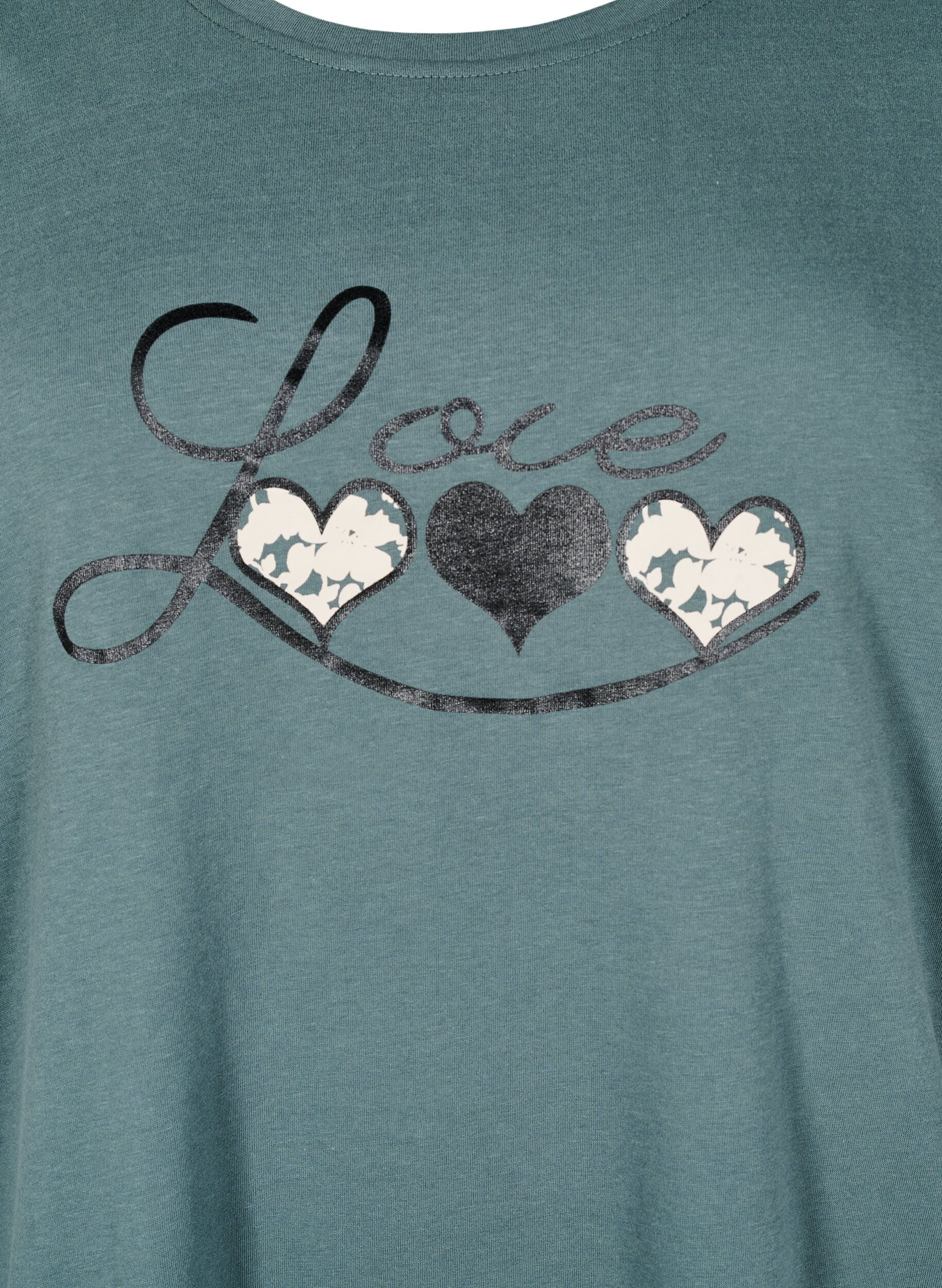 Zizzi FLASH - T-shirt med motiv, Gr&oslash;n, Packshot image number 2