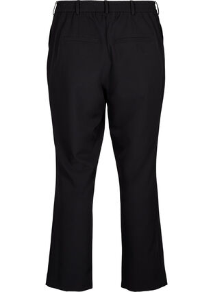 Bukser med lommer og lige ben, Black, Packshot image number 1