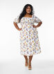Blomstret sommerkjole i viskose, Hvid, Model image number 0