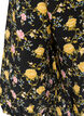 Viskosebluse med m&oslash;nster og 3/4-&aelig;rmer, Sort, Packshot image number 3