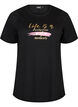 T-shirt med motiv, Sort, Packshot image number 0