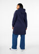 Kort sweatkjole med hætte og lange ærmer, Navy Blazer, Model image number 1