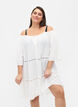 Strand tunika med off-shoulder, White, Model image number 0