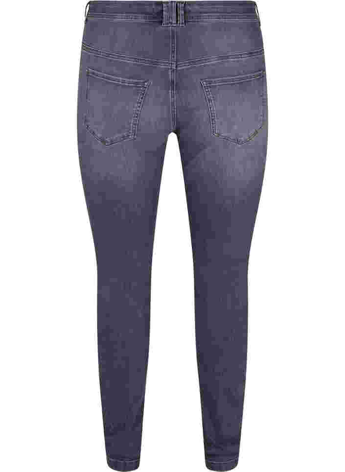Ekstra slim Nille jeans med høj talje, Grey Denim, Packshot image number 1
