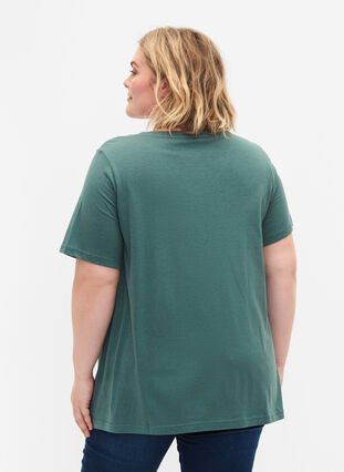 Kortærmet t-shirt med a-shape, Sea Pine, Model image number 1
