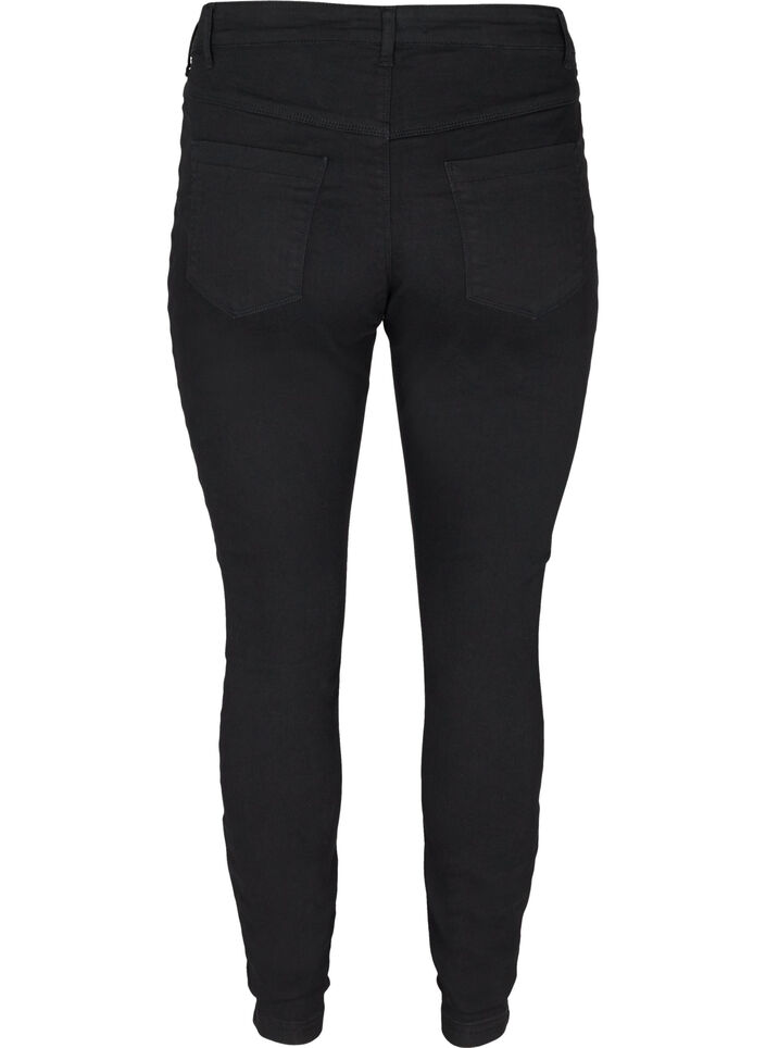 Jeggings i bomuldsblanding, Black, Packshot image number 1