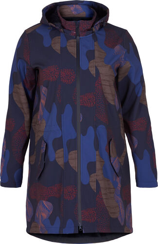 Softshell jakke med hætte, Night S. print, Packshot image number 0