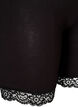 Cykelshorts med blondekant, Sort, Packshot image number 2