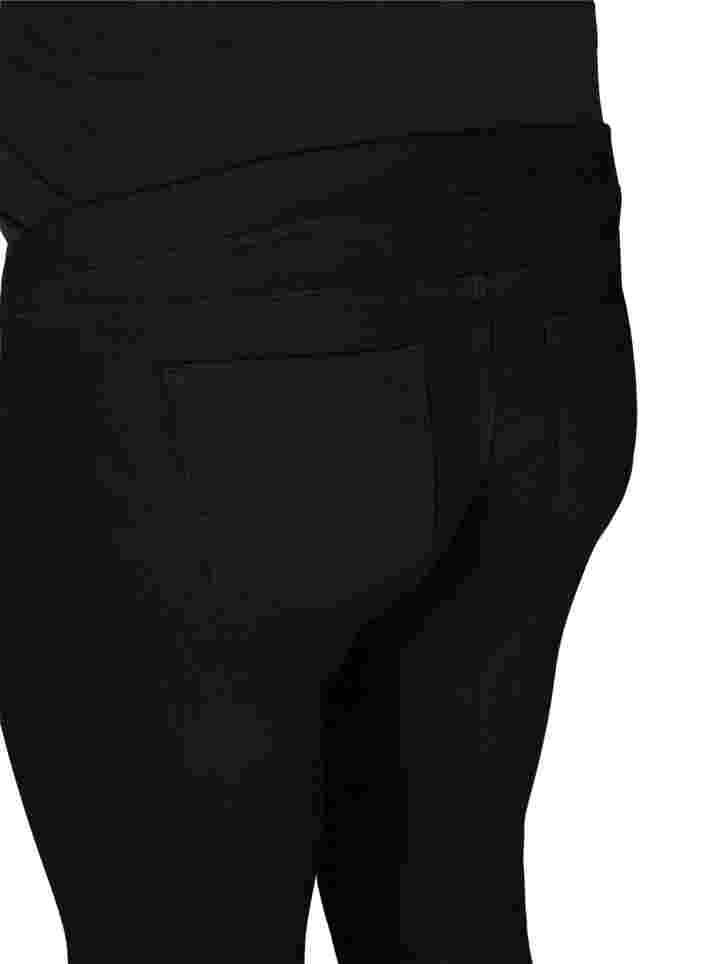 Graviditets jeggings med baglommer, Black, Packshot image number 3