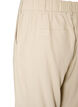 Bermudashorts i h&oslash;r og viskose med h&oslash;j talje, Beige, Packshot image number 3