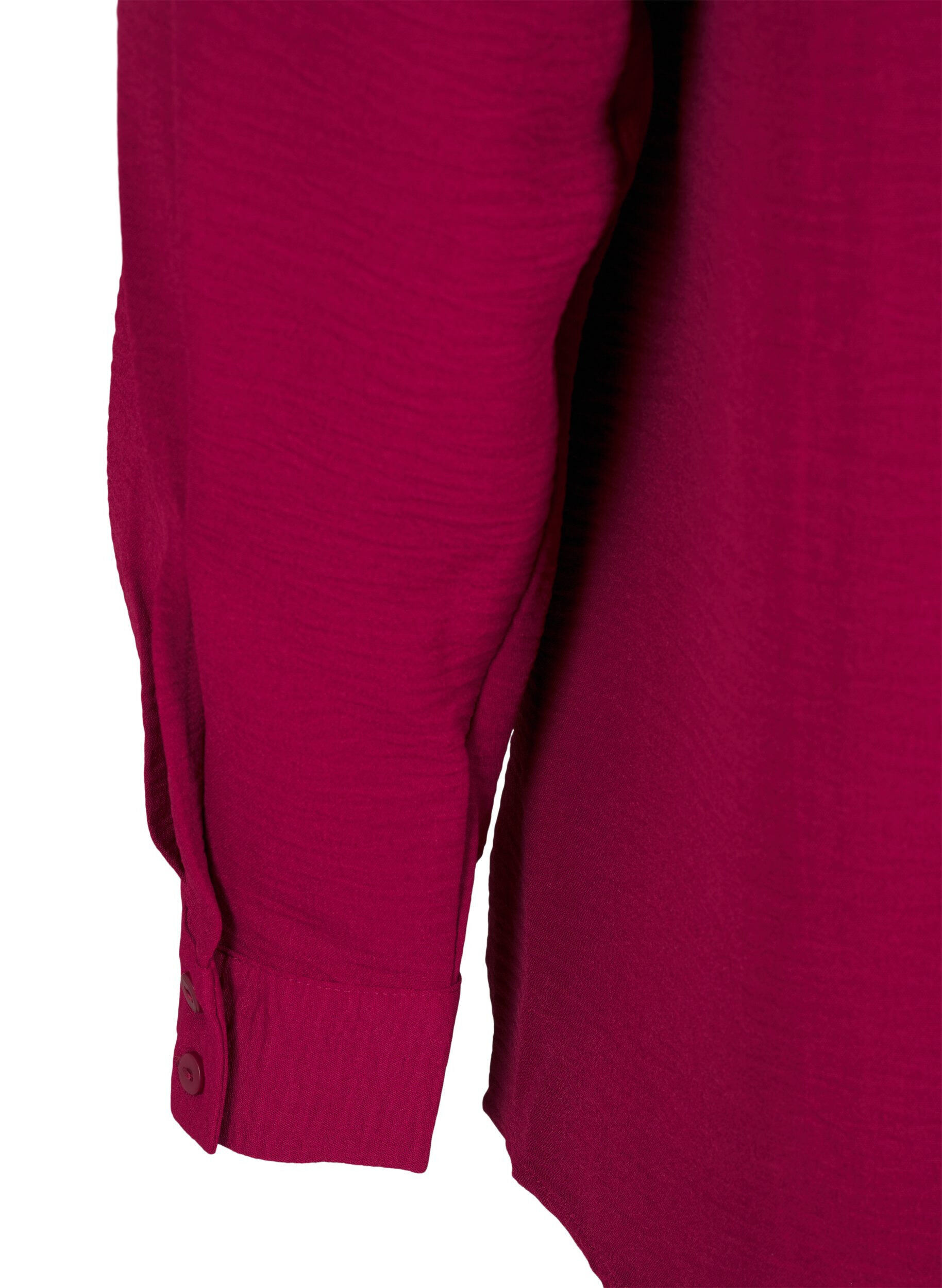Zizzi Bluse med blondedetalje, Red Plum, Packshot image number 3