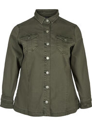 Kort jakke i bomuld, Army Green