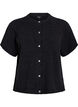 Strik cardigan med korte &aelig;rmer, Gr&aring;, Packshot image number 0