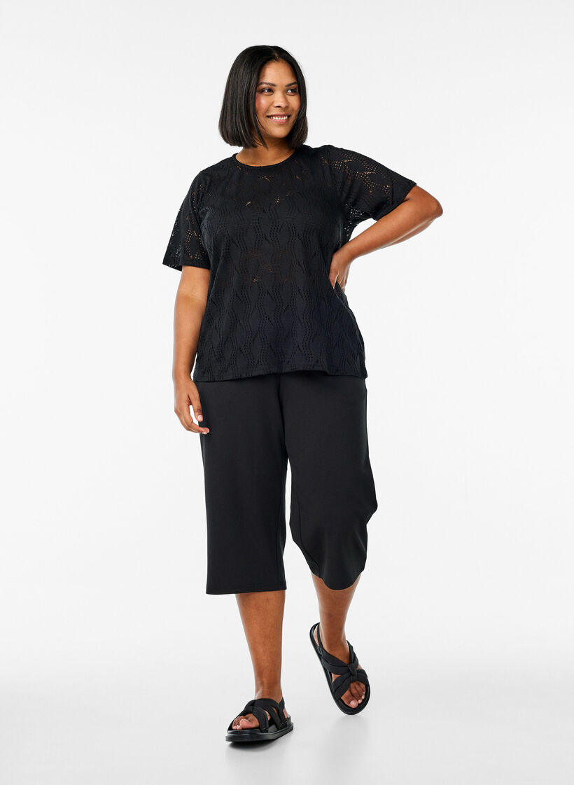 FLASH - Løse knickers med høj talje, Sort, Model image number 1