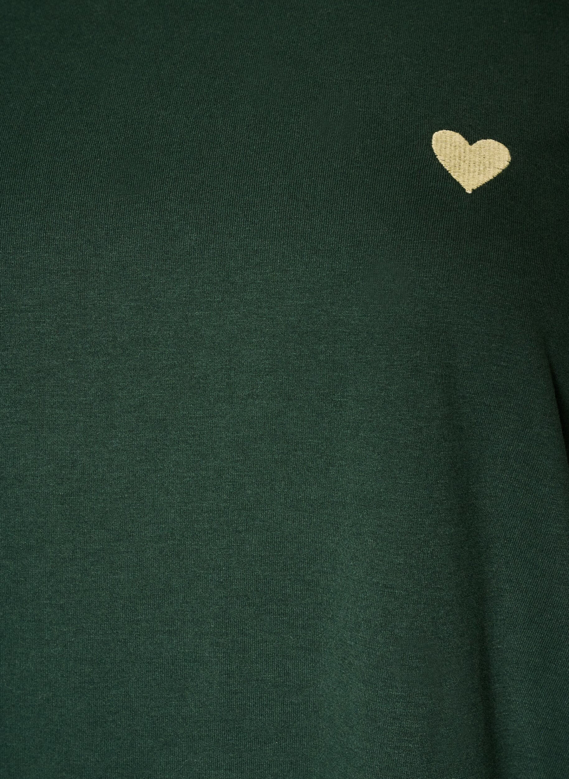 ZizziT-shirt med motiv, Gr&oslash;n, Packshot image number 2