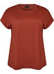 Kort&aelig;rmet T-shirt i bomuldsblanding, R&oslash;d, Packshot image number 0