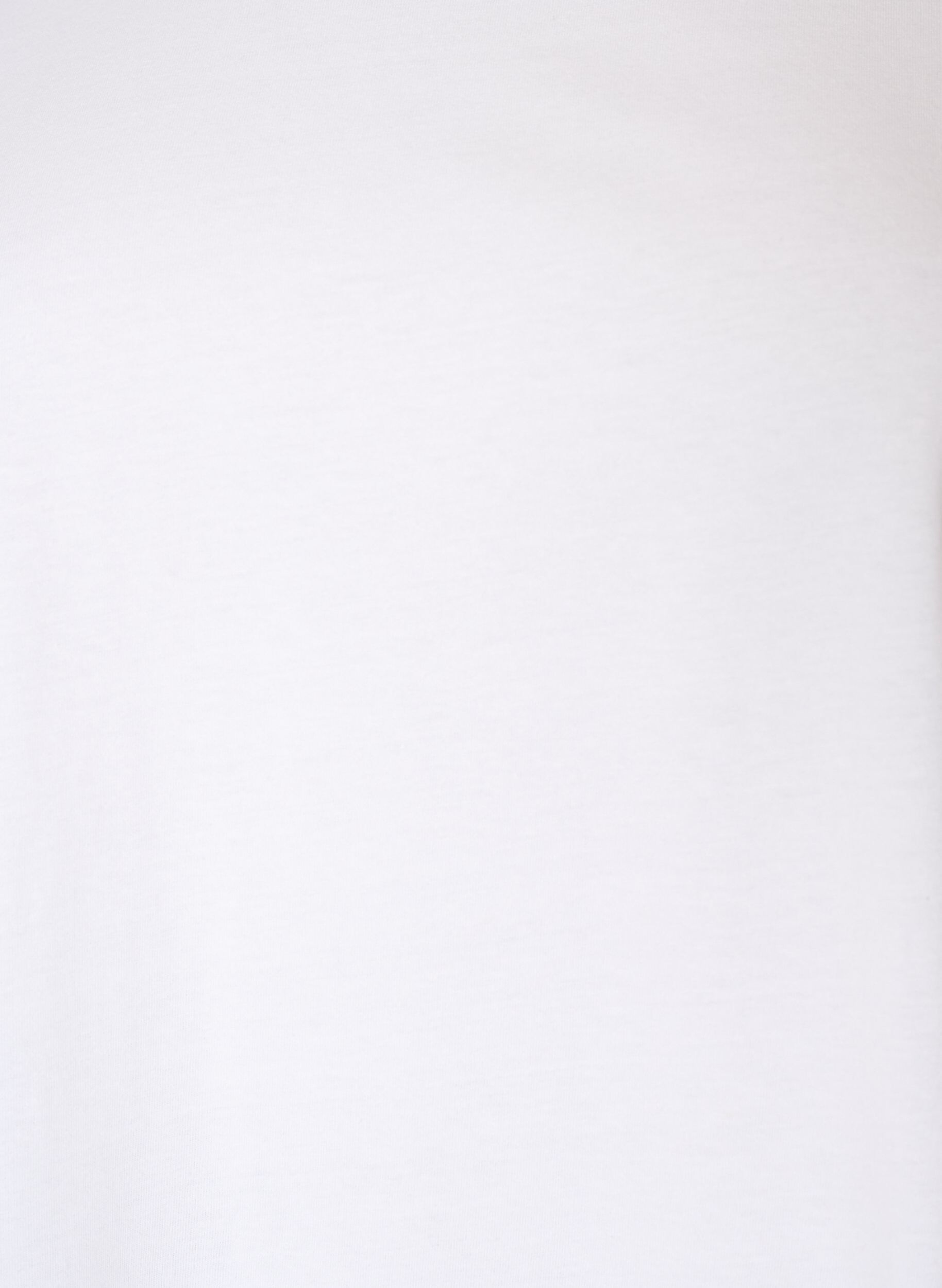 ZizziT-shirt i bomuld med crochetdetalje, Hvid, Packshot image number 2