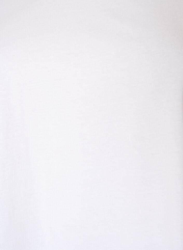 T-shirt i bomuld med crochetdetalje, Hvid, Packshot image number 2