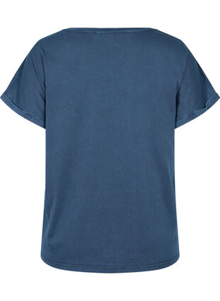 Økologisk bomulds t-shirt med tryk , NavyBlazer Acid Bird, Packshot image number 1