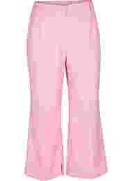 Melerede bukser med elastik og knaplukning, Rosebloom