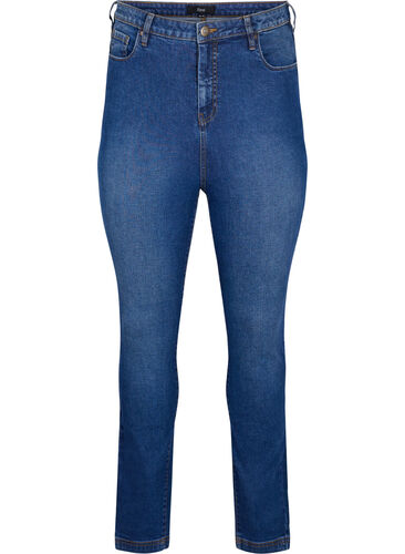 Ekstra Bea jeans med super slim fit - Blå - Str. 42-60 - Zizzi