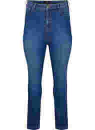 Ekstra højtaljede Bea jeans med super slim fit, Blue denim