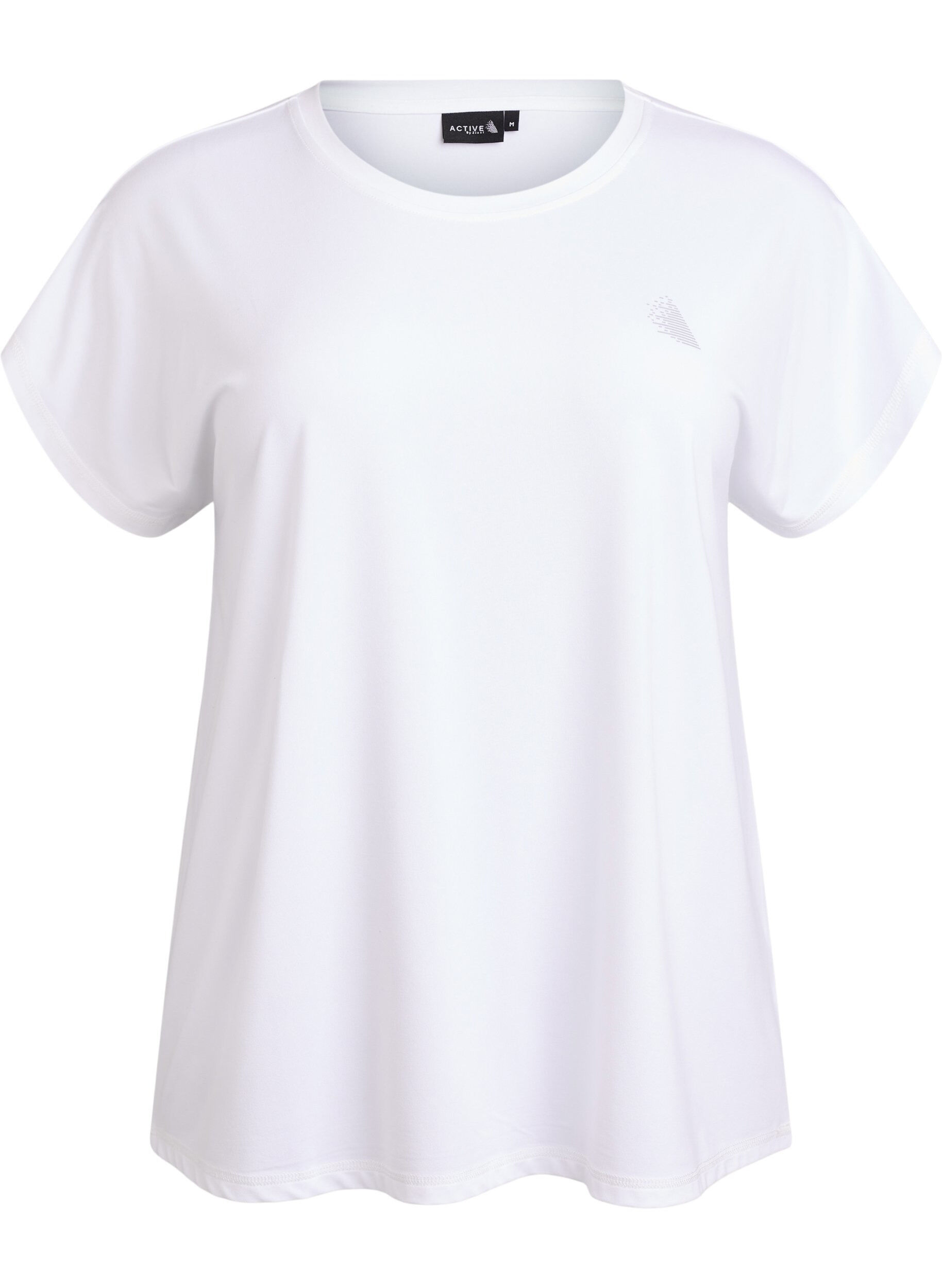 Ensfarvet tr&aelig;nings t-shirt