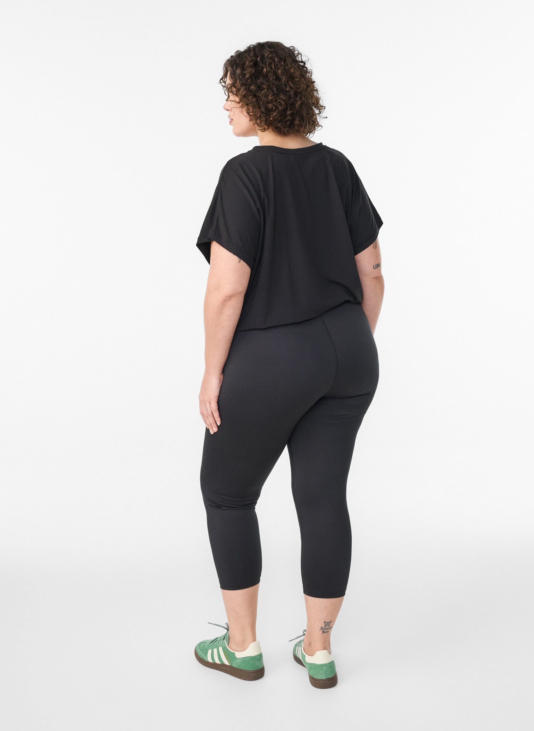 ZizziT&aelig;tsiddende tr&aelig;nings knickers, Sort, Model image number 2