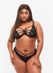 Blonde g-streng med string og mesh , Black, Model image number 0