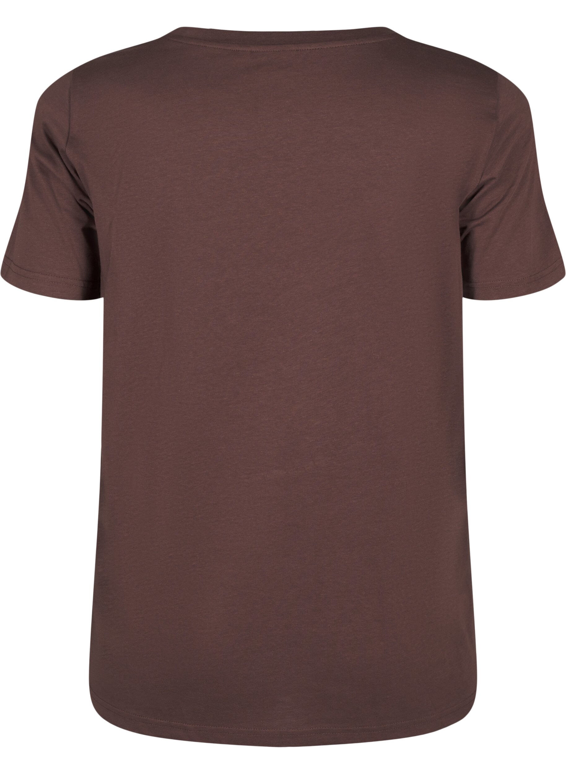 Zizzi Bomulds t-shirt med print, Ch. Martini w.Fl.Box, Packshot image number 1