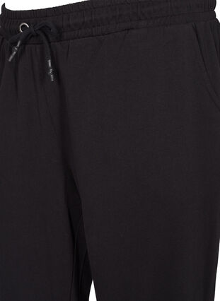 Løse sweatpants med lommer, Black, Packshot image number 3