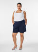Shorts med lommer og l&oslash;s pasform, Bl&aring;, Model image number 1