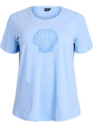 FLASH - T-shirt med motiv, Blå