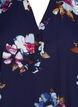 FLASH - Langærmet bluse med print, Big Blue Flower, Packshot image number 2