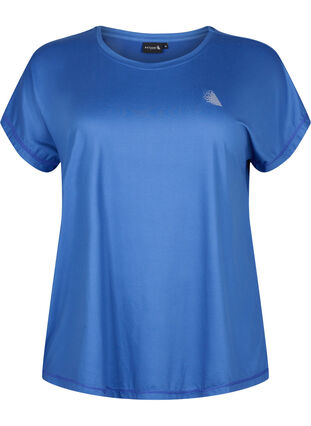 Kortærmet trænings t-shirt, Sodalite Blue, Packshot image number 0