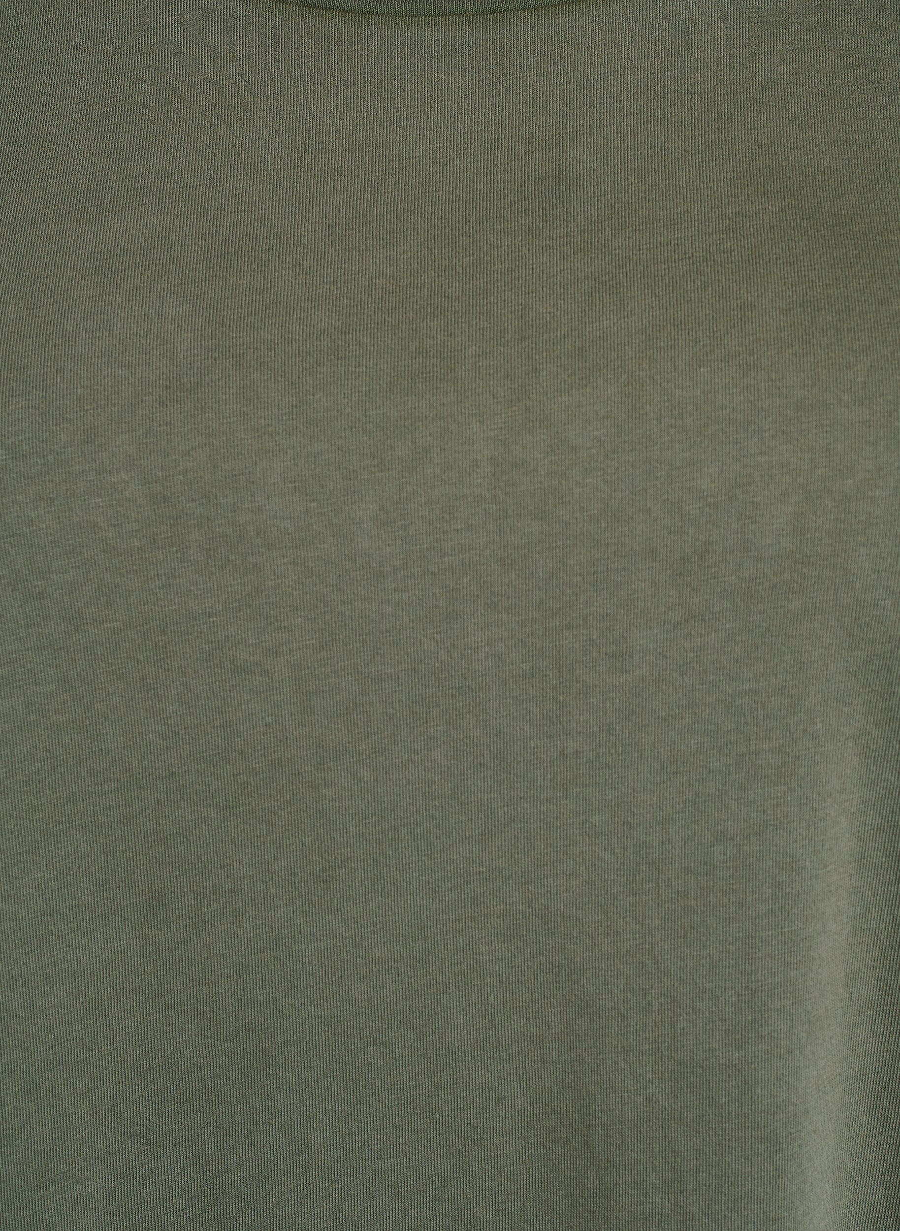 Zizzi Kort kjole med A-shape og washed look, Gr&oslash;n, Packshot image number 2