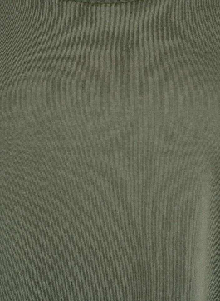 Kort kjole med A-shape og washed look, Grøn, Packshot image number 2