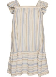 &AElig;rmel&oslash;s sommerkjole med v&aelig;vet m&oslash;nster, Vanilla