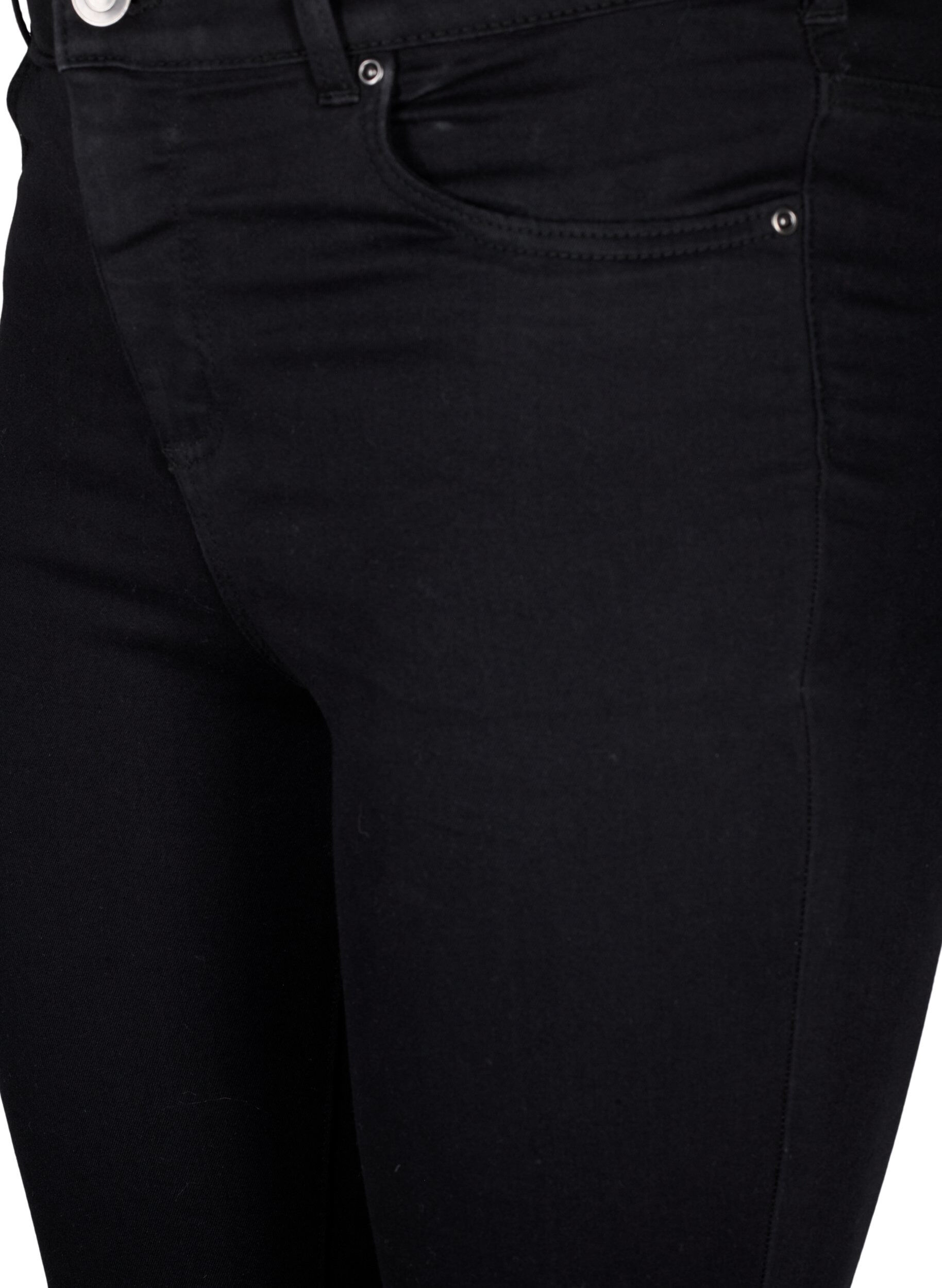 Zizzi Super slim jeans med h&oslash;j talje, Black, Packshot image number 2