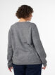 Cardigan med knapper og afrundet front, Gr&aring;, Model image number 2