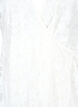 Blonde wrapkjole med korte ærmer, Bright White, Packshot image number 2
