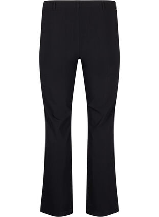 Klassiske bukser i viskosemix, Black, Packshot image number 1