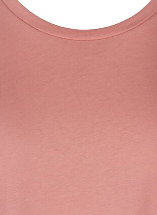 T-shirt i bomuldsmix, Brandied Apricot Mel, Packshot image number 2