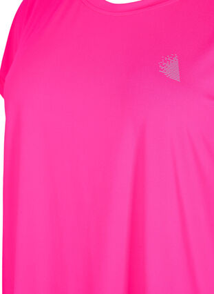 Kortærmet trænings t-shirt, Neon Pink Glo, Packshot image number 2