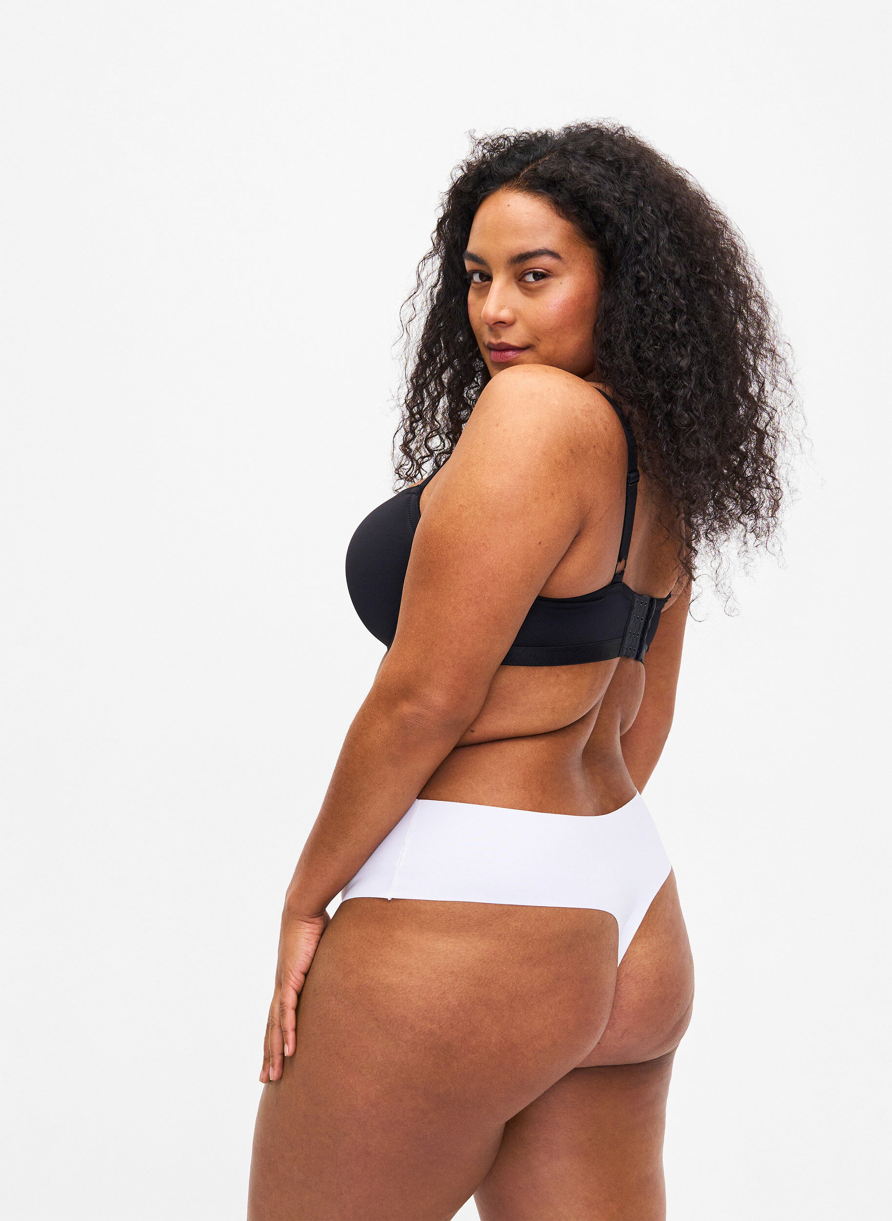 Zizzi 2-pak invisible g-streng, Hvid, Model image number 1