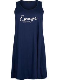 Ærmeløs bomulds kjole med a-shape, Navy B. W. Escape