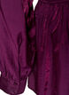 Glansfuld viskosebluse med peplum-effekt, Lilla, Packshot image number 3