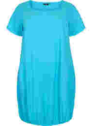 Kortærmet kjole i bomuld, Blue Atoll
